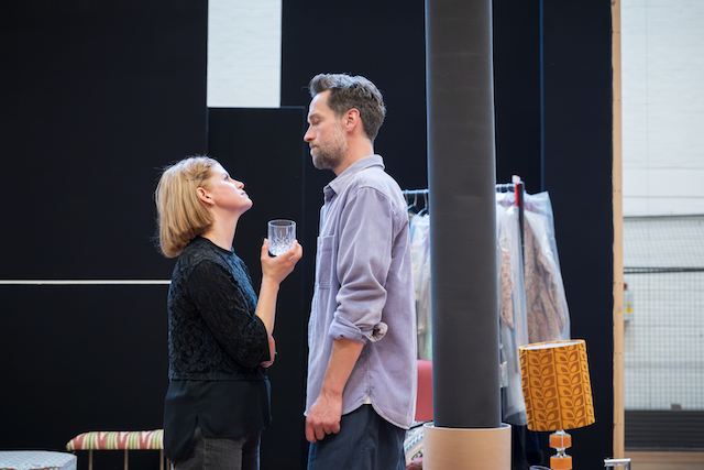 Rehearsal photo with Tom and Jemima Rooper